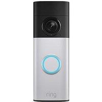 Ring Battery Video Doorbell Plus (2Nd Gen) - Retinal 2K With Quick Release Battery - Nickel Silver (Newest Gen)