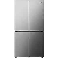 Haier Hcr59F18Dnmm 90Cm French Series 5 Freestanding Fridge Freezer Inox