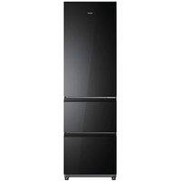 Haier Htr3518Dngbk 55Cm 3D Combi Series 3 Obsidian Glass Freestanding Fridge Freezer Black