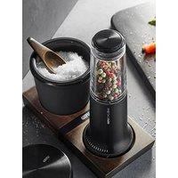 Gefu Gefu X-Plosion Salt Or Spice Pot With Wooden Spoon Black (150 Ml)