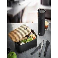 Gefu Gefu Enviro Lunchbox With Bamboo Lid & Cutlery 1L