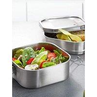 Gefu Gefu Endure Double-Tier Stainless Steel Lunchbox 800 Ml + 1 L