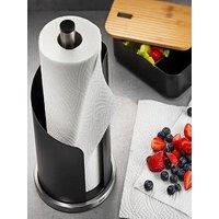 Gefu Gefu Curve Kitchen Roll Holder Matte Black Stainless Steel