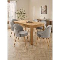 The Very Collection Carina 160Cm - 200Cm Extending Dining Table With 6 Carina Chairs - Fsc Certified