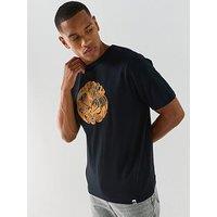 Pretty Green Rave Camo Logo Graphic T-Shirt - Black