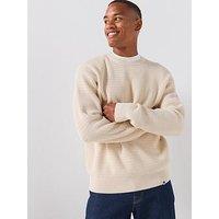 Pretty Green Howlett Knitted Jumper - Cream