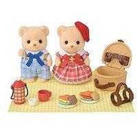 Sylvanian Families Biscuit Bear Sister & Brother - Delicious Picnic-