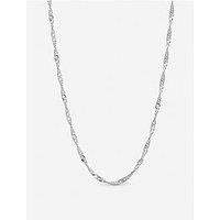 Inicio Sterling Silver Plated Twist Chain Necklace - Gift Pouch