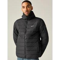 Regatta Mens Helfa Warmloft Hooded Quilted Jacket - Black