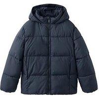 Mango Boys Padded Short Coat - Navy