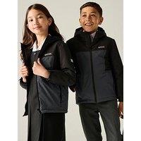 Regatta Kids Beamz Waterproof Insulated Jacket - Black/Seal Grey.