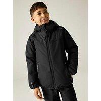 Regatta Kids Illuma Reflective Waterproof Insulated Jacket - Black