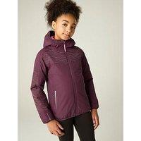 Regatta Kids Illuma Reflective Waterproof Insulated Jacket - Fig - Red