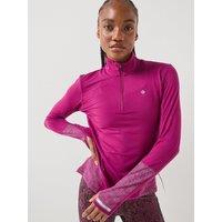 Ronhill Womens Tech Reflect Half Zip Thermal Blouse - Purple