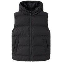 Mango Boys Hooded Gilet - Black