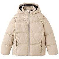 Mango Boys Padded Short Coat - Cream
