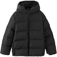 Mango Boys Hooded Puffer Coat - Black