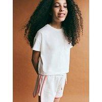 Mango Girls Jersey Runner Shorts - Light Cream