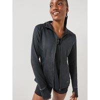 Ronhill Womens Tech Reflect Lux Reflective Full Zip Pocket Jacket - Black