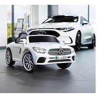Mercedes-Benz Sl500 Electric Ride-On Car - White With Remote Control