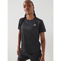 New Balance Women'S Running Essential T-Shirt - Black