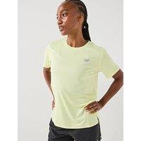 New Balance Women'S Running Essential T-Shirt - Yellow