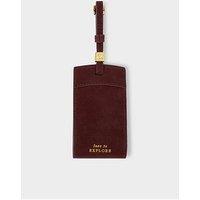 Katie Loxton Travel Luggage Tag 'Love To Explore' - Cherry Suedette