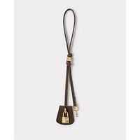 Katie Loxton Heritage Bag Charm - Chocolate Suedette