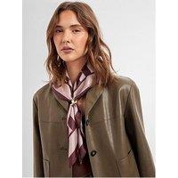 Katie Loxton Satin Multiway Check Scarf - Pink / Cherry