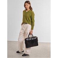 Katie Loxton City Laptop Bag - Black Eel