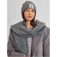 Katie Loxton Logo Applique Hat - Charcoal