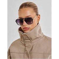 Katie Loxton St. Moritz Aviator Sunglasses - Black