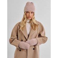Katie Loxton Gift Boxed Hat And Mitten Set - Blush Pink