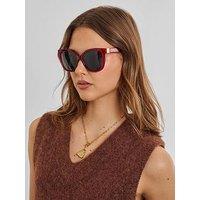 Katie Loxton Mykonos Sunglasses - Transparent Dark Cherry