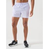 New Balance Mens Running Essential Lined 5 Inch Shorts - Purple