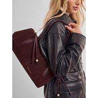 Katie Loxton Hattie Shoulder Bag - Crimson Suedette / Crimson