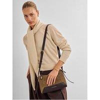 Katie Loxton Charlbury Crossbody Bag - Caramel Suedette / Bitter Chocolate