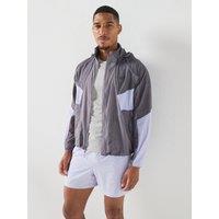New Balance Mens Running Reflective Rc Hooded Full Zip Jacket - Grey