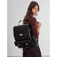 Katie Loxton Tara Twist Lock Backpack - Black