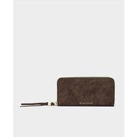 Katie Loxton Large Purse - Bitter Chocolate Suedette