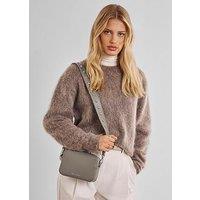 Katie Loxton Avery Small Crossbody Bag - Silver Mink Studded