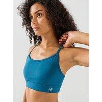 New Balance Womens Training Essential Yoga Bra - Blue