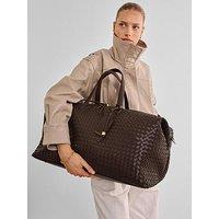Katie Loxton Soho Hand Woven Weekend Bag - Chocolate