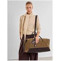 Katie Loxton Charlbury Weekend Bag - Caramel Suedette / Bitter Chocolate