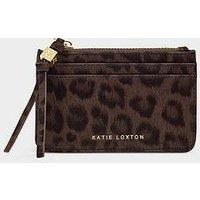 Katie Loxton Lottie Coin & Cardholder - Chocolate Leopard