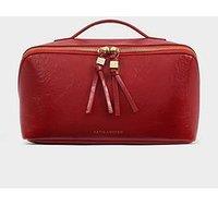 Katie Loxton Soho Large Make Up / Wash Bag - Crimson