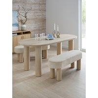 The Very Collection Arley 200Cm Dining Table & 2 Arley Upholstered Dining Benches - Fsc Certified