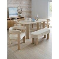 The Very Collection Arley 200Cm Dining Table, Arley Dining Bench & 4 Arley Chairs - Fsc Certified