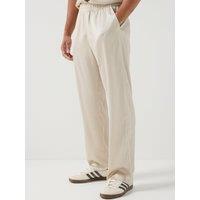 Les Deux Plisse Casual Trousers - Light Beige