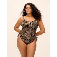 Elomi Womens Tortoli Bay Non Wired Ruching Tie Swimsuit